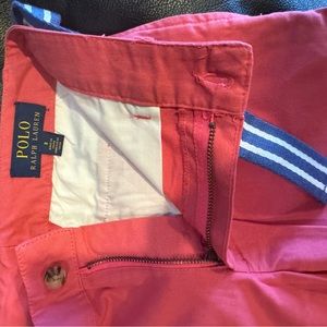 Polo by Ralph Lauren Boys shorts.  Dark pink. Size 8. New.